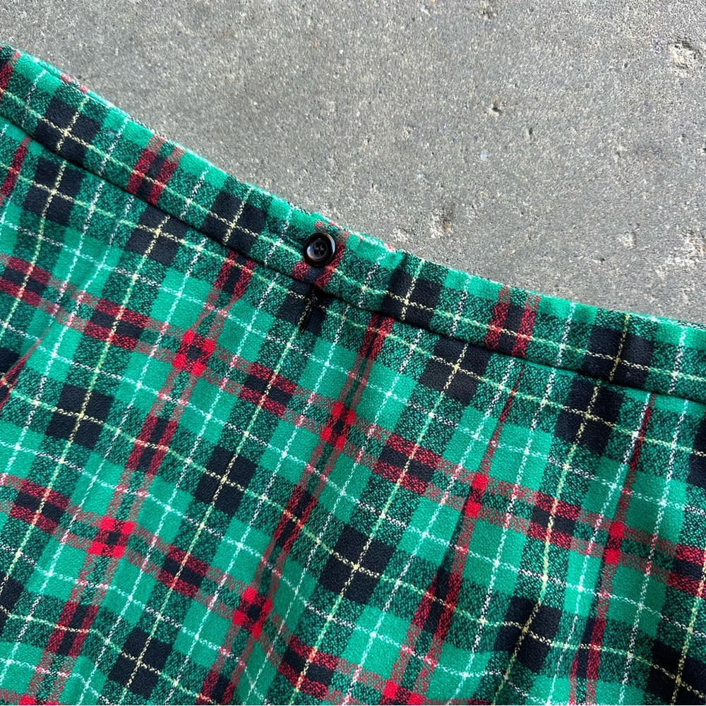 Pendleton 100% Wool Tartan Plaid Midi Skirt Size 16 Made in USA - Picture 9 of 10